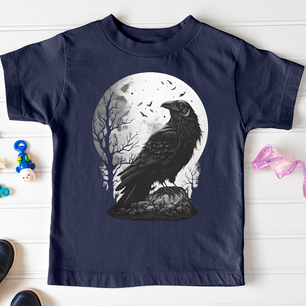 Viking Goods Midnight Raven Perch Toddler Tee Navy / 2T