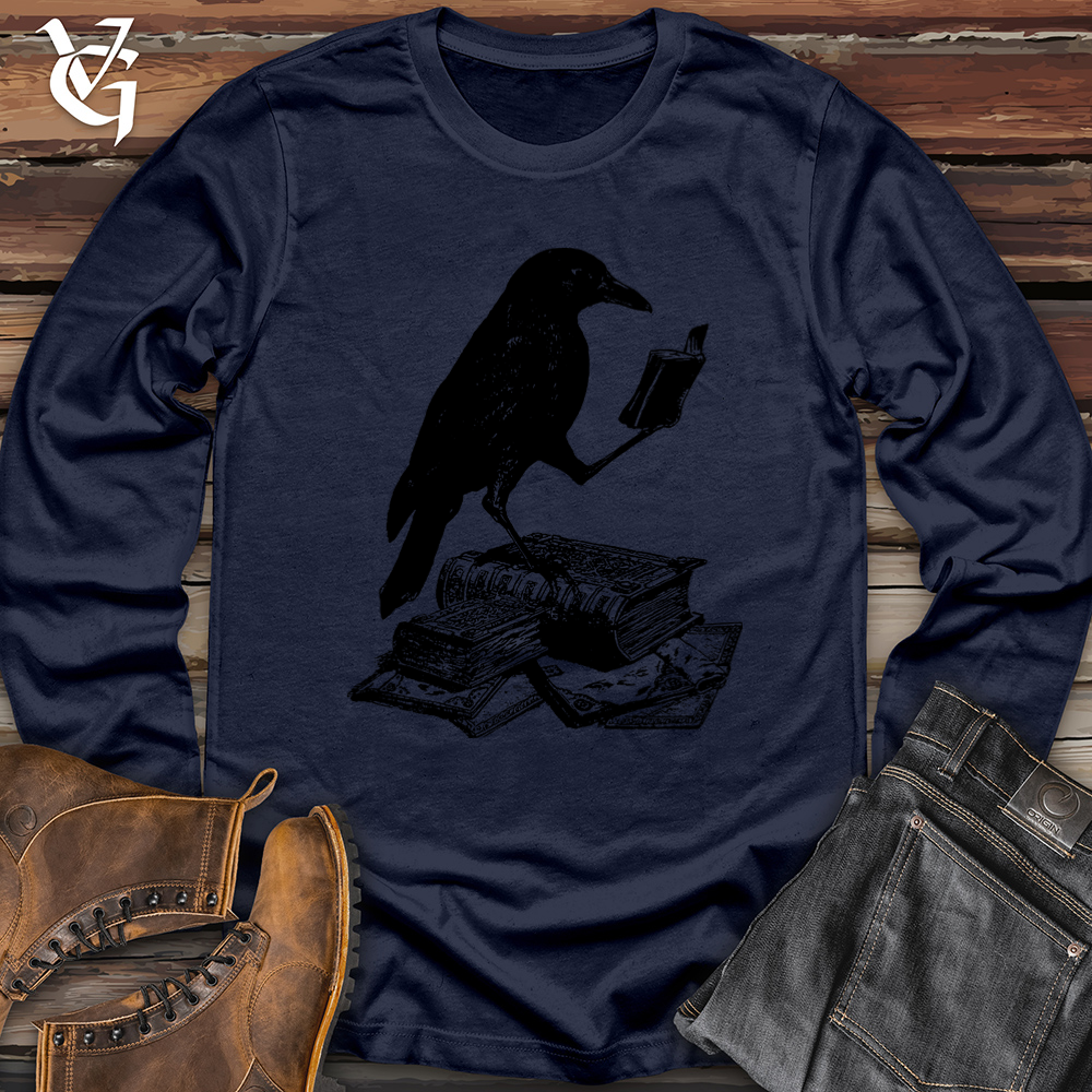 Viking Goods A Little Light Reading Softstyle Long Sleeve Navy / L