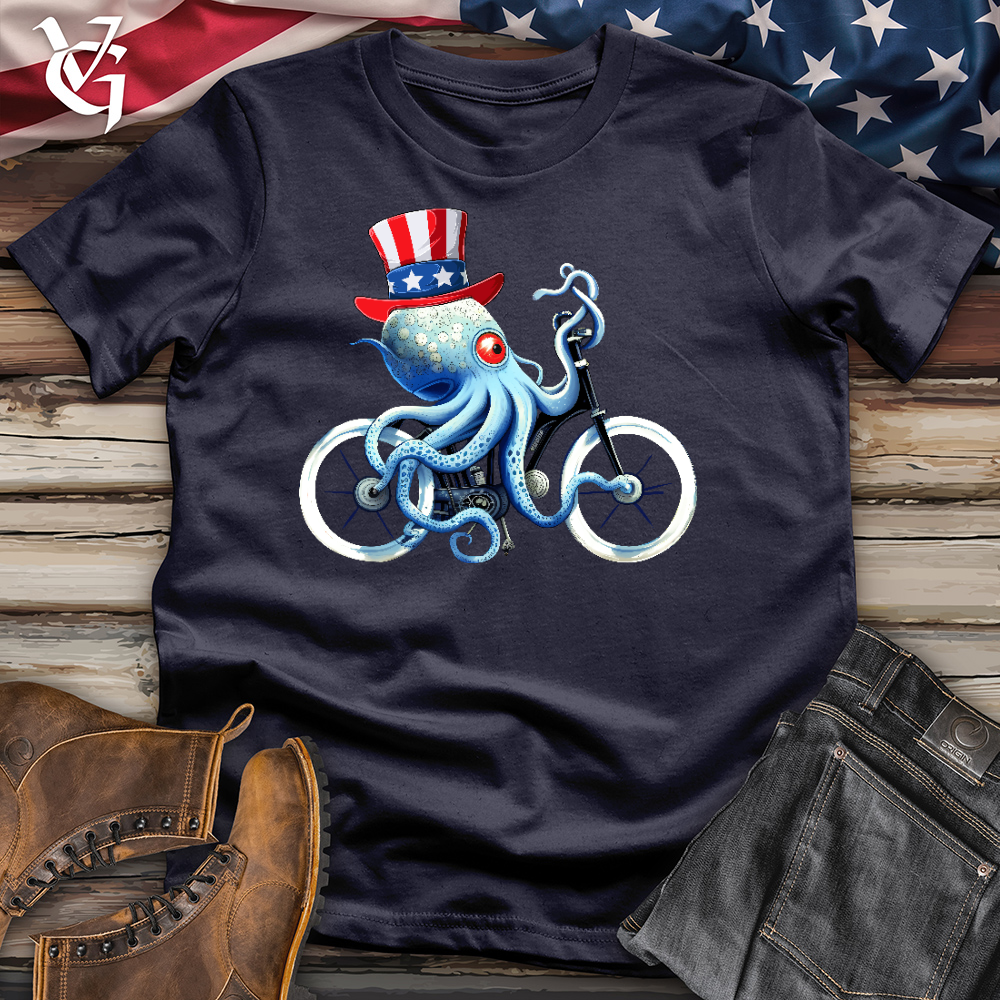 Viking Goods American Octobike Cotton Tee Navy / L