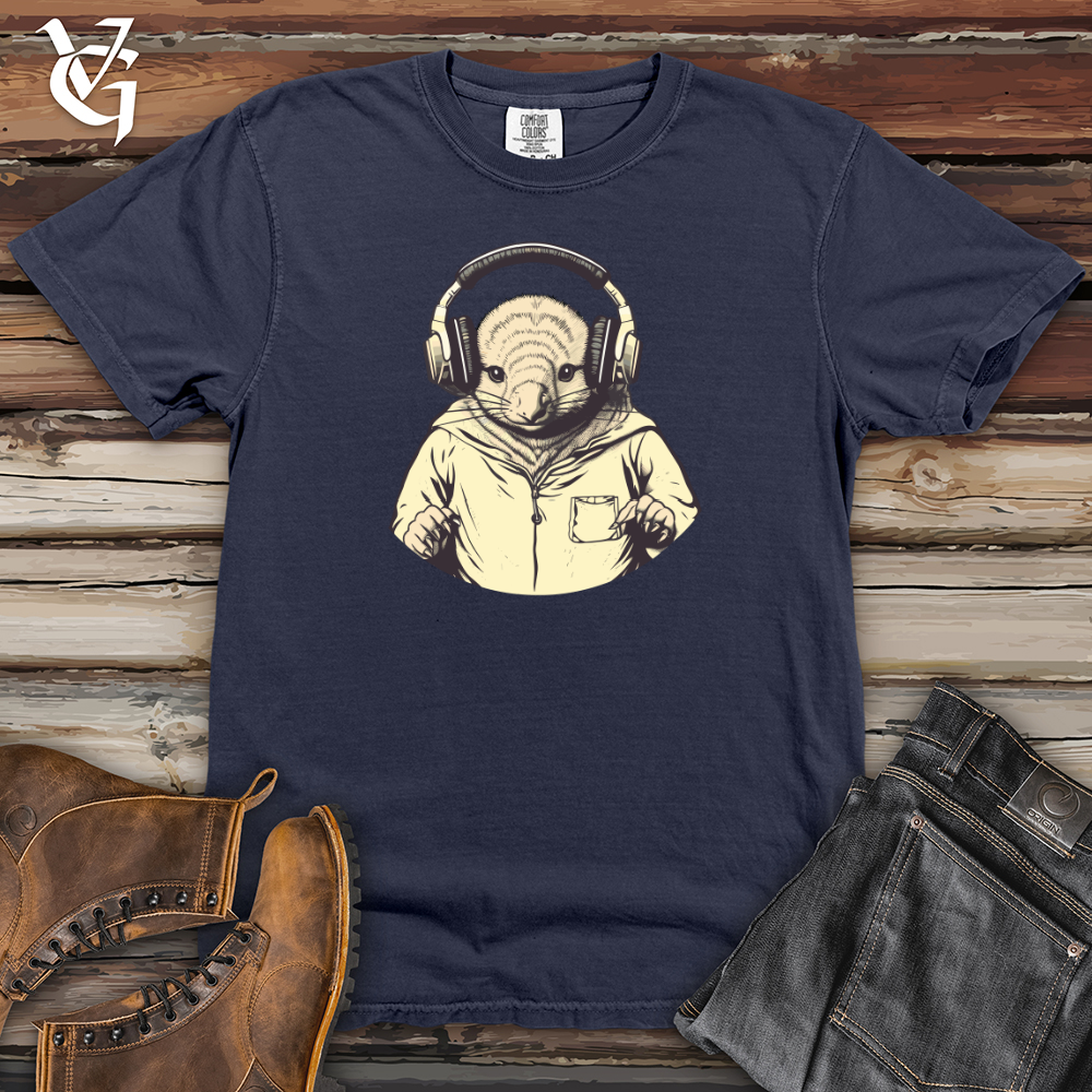 Viking Goods Armadillo Headphone Beat Vibes Heavy Cotton Comfort Colors Tee Navy / L
