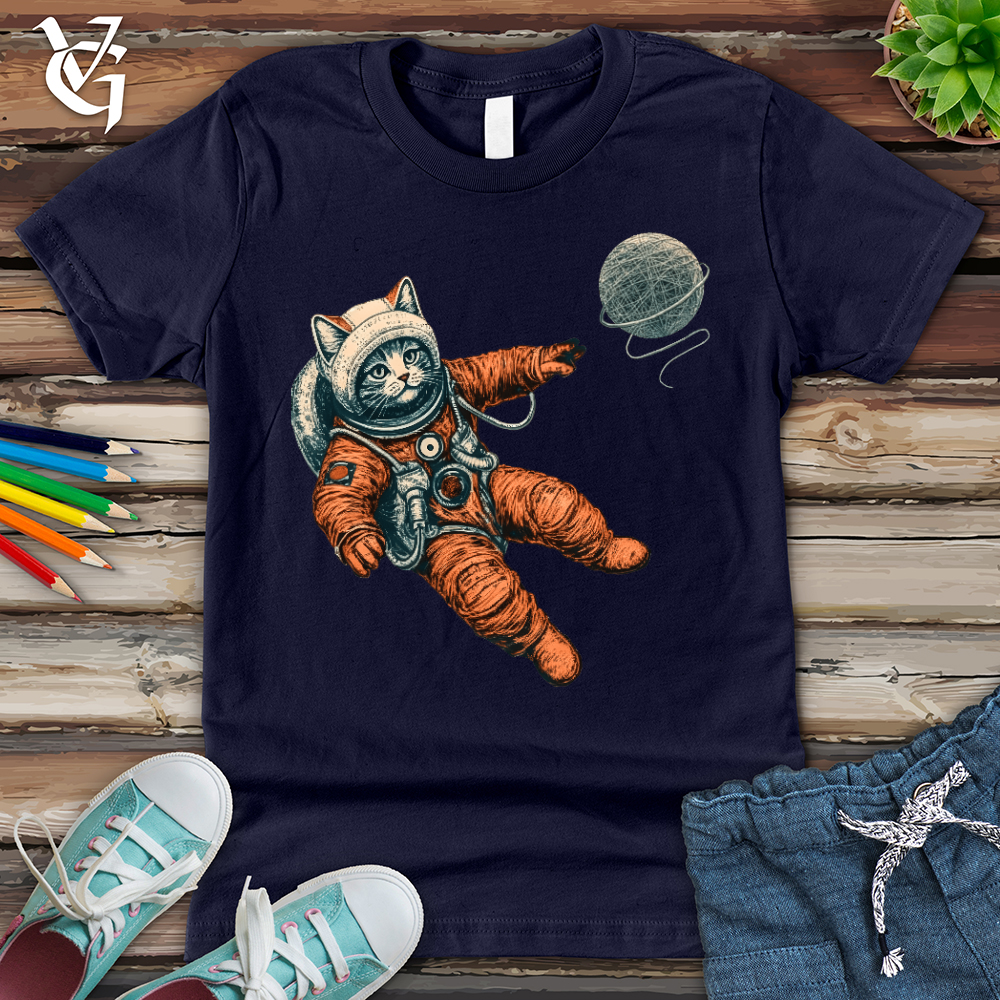 Viking Goods Astronaut Kitty Youth Tee Navy / L