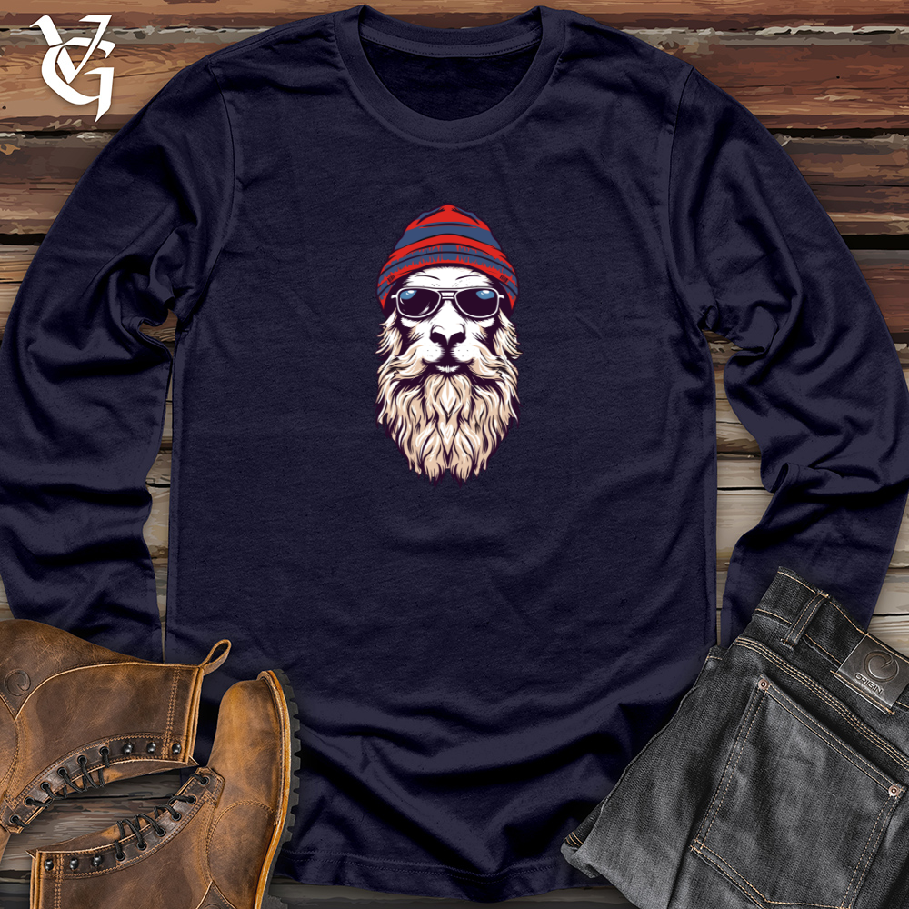 Viking Goods Beanie Llama Dreams Long Sleeve Navy / L