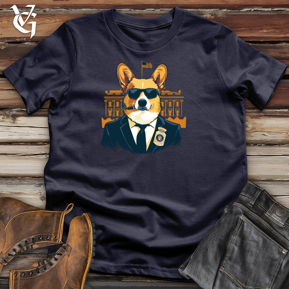 Viking Goods Corgi Secret Service Cotton Tee Navy / L
