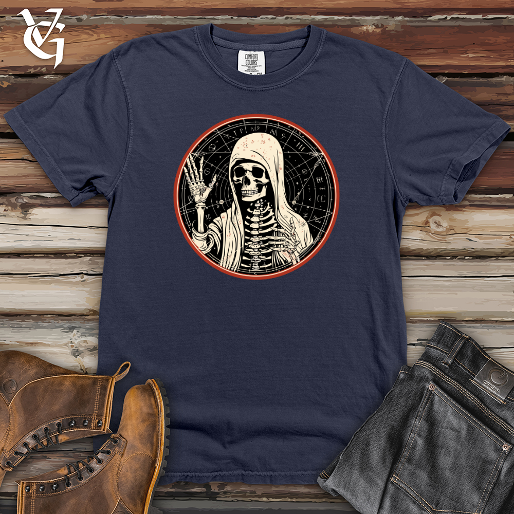 Viking Goods Cosmic Intelligence Skeleton Heavy Cotton Comfort Colors Tee Navy / L
