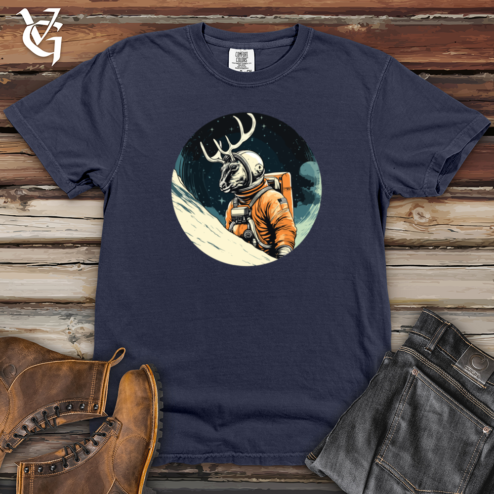 Viking Goods Deer Astronaut Adventure Heavy Cotton Comfort Colors Tee Navy / L