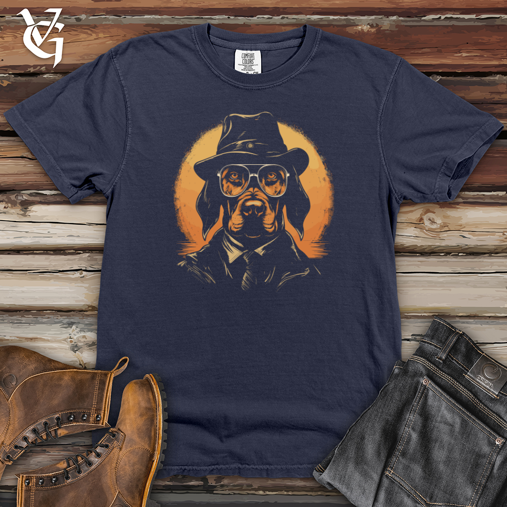 Viking Goods Detective Hound Incognito Heavy Cotton Comfort Colors Tee Navy / L