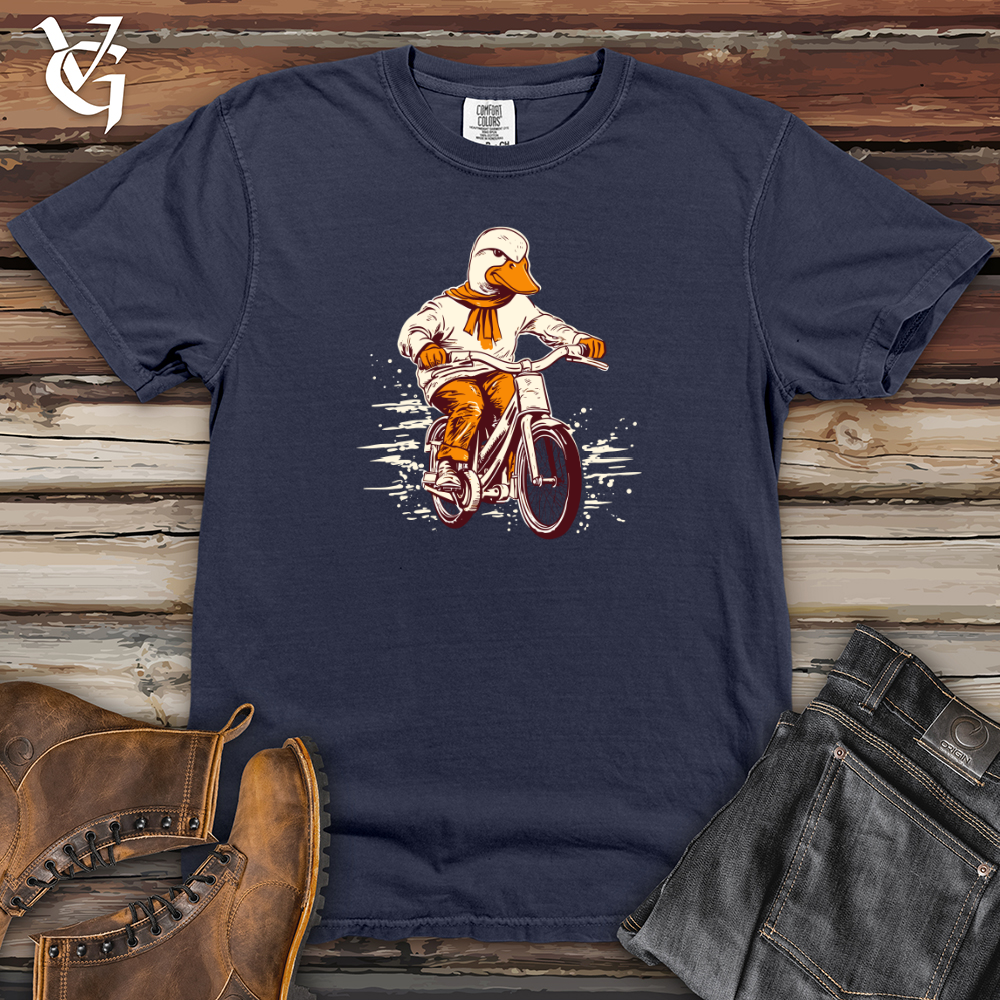 Viking Goods Duck Feather Flight Cycle Stroll Heavy Cotton Comfort Colors Tee Navy / L
