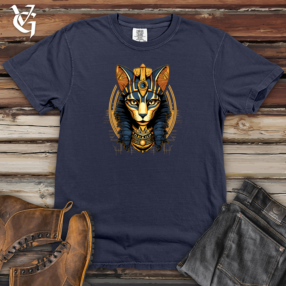 Viking Goods Egyptian Cat Divine Gaze Heavy Cotton Comfort Colors Tee Navy / L