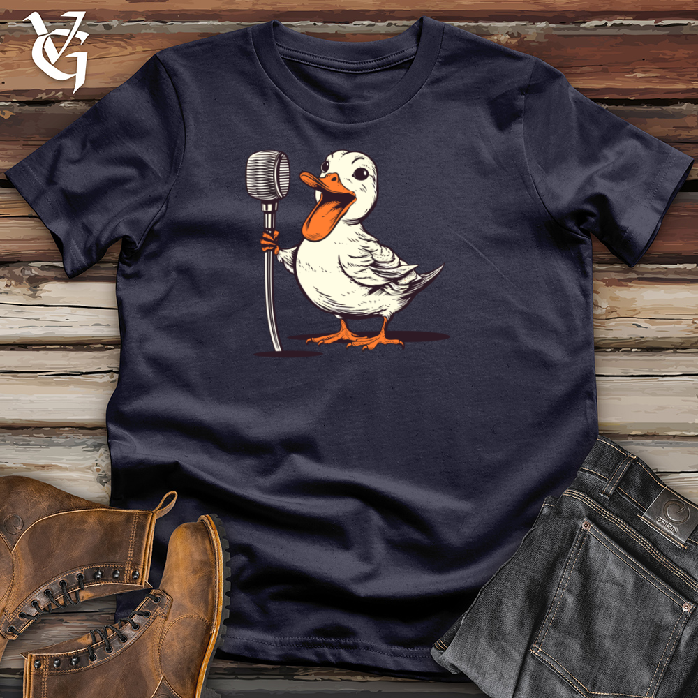 Viking Goods Feathered Quacktastic Comedy Cotton Tee Navy / L