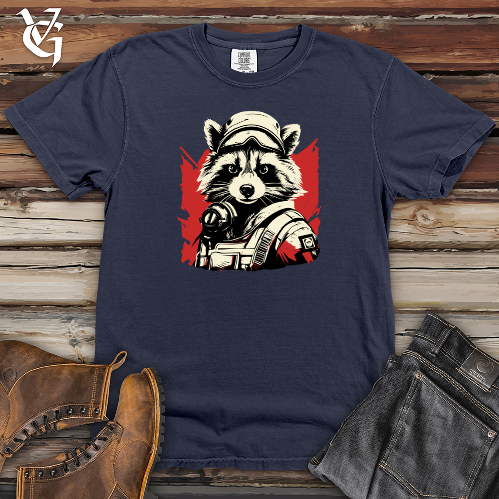Viking Goods First Responder Raccoon Alert Heavy Cotton Comfort Colors Tee Navy / L