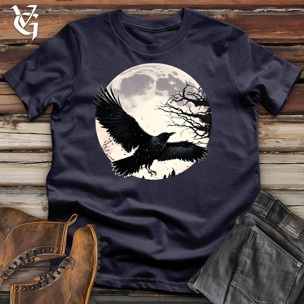 Viking Goods Flying Raven Cotton Tee Navy / L
