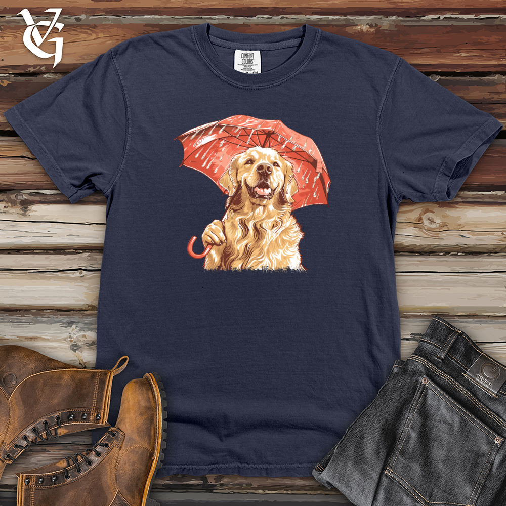 Viking Goods Golden Optimist Umbrella Heavy Cotton Comfort Colors Tee Navy / L