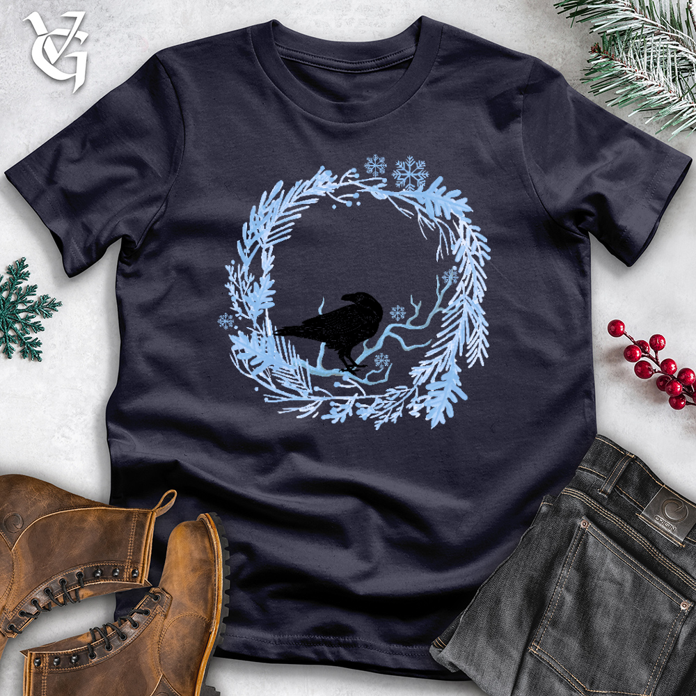 Viking Goods Icy Branches Raven Cotton Tee Navy / L