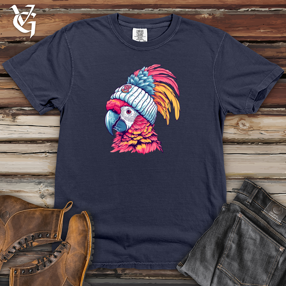 Viking Goods Macaw Winter Fashion Heavy Cotton Comfort Colors Tee Navy / L