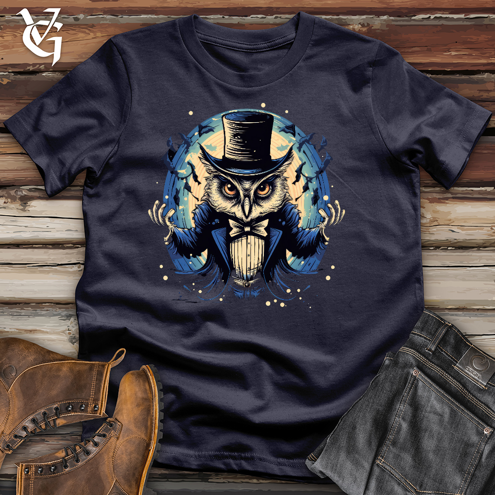 Viking Goods Magic Owl Wizard Cotton Tee Navy / L