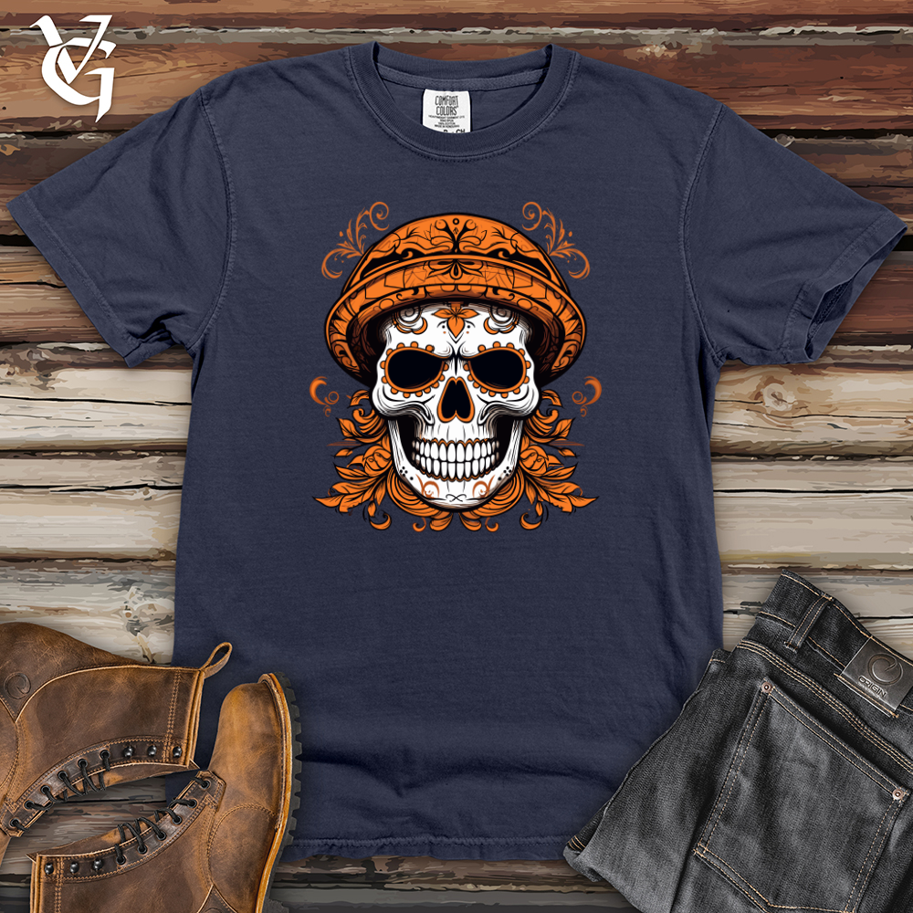 Viking Goods Menacing Skulls Treasure Heavy Cotton Comfort Colors Tee Navy / L