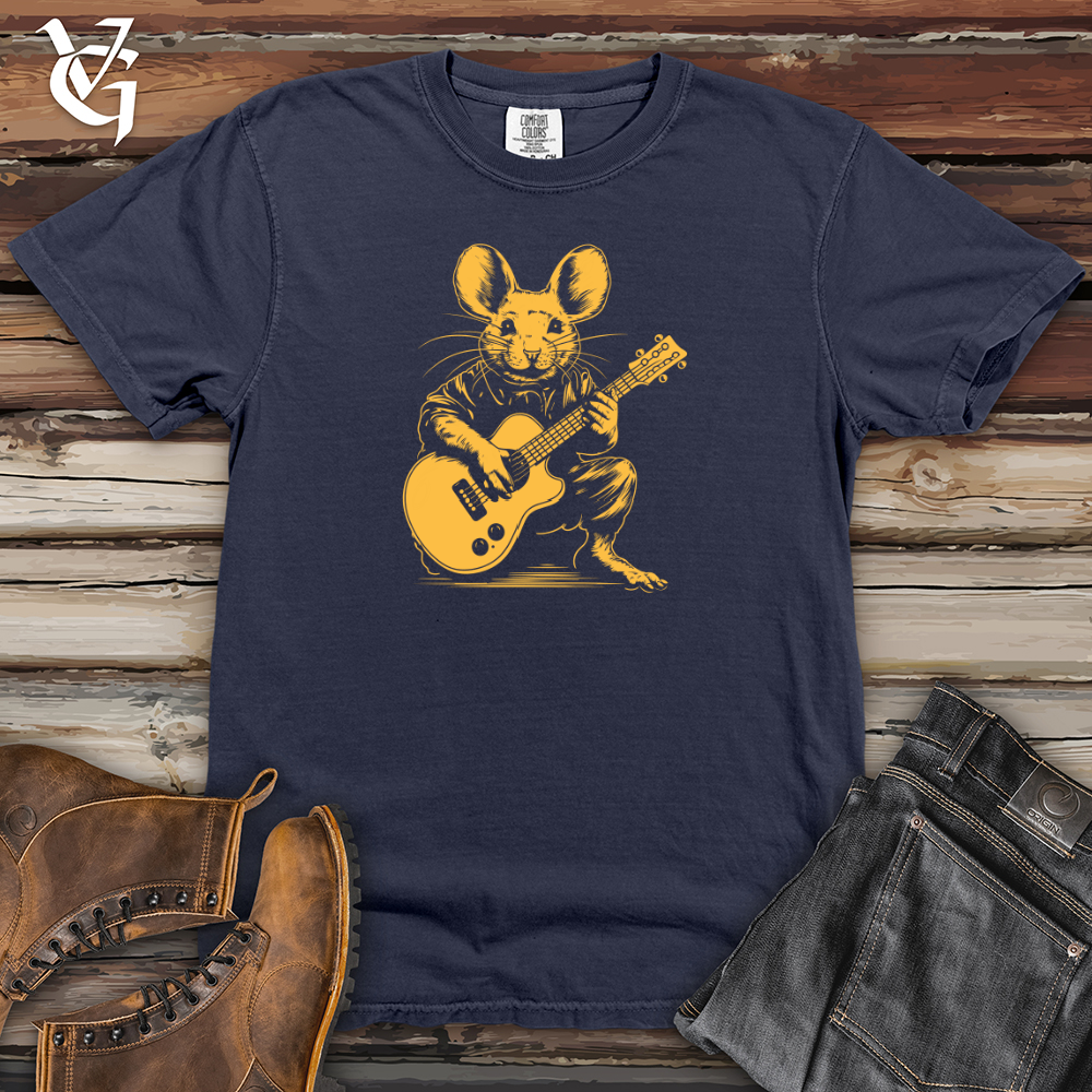 Viking Goods Mouse Melody String Serenade Heavy Cotton Comfort Colors Tee Navy / L