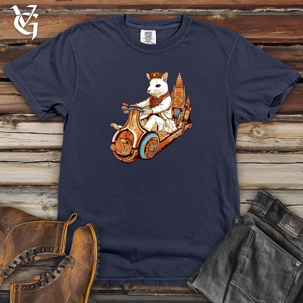 Viking Goods Mouse Time Traveller Heavy Cotton Comfort Colors Tee Navy / L