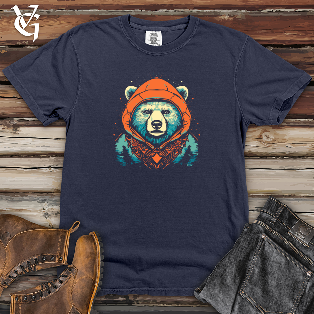 Viking Goods Retro Cosmic Beanie Bear Heavy Cotton Comfort Colors Tee Navy / L