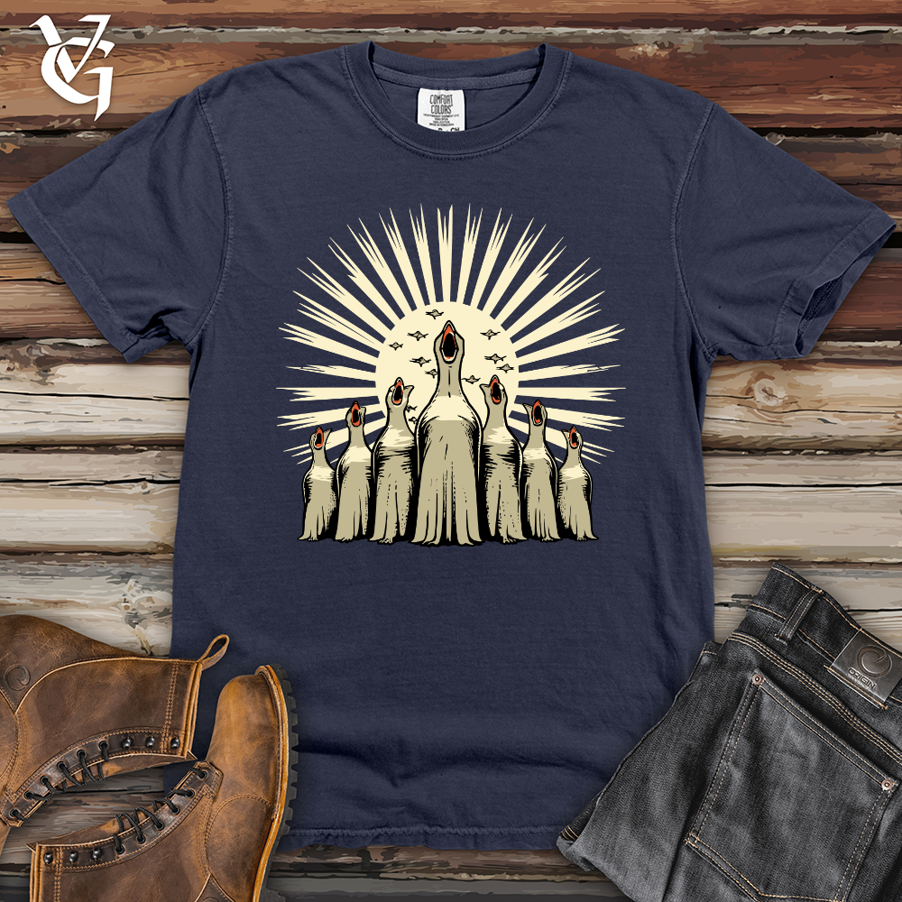 Viking Goods Retro Gospel Flight Heavy Cotton Comfort Colors Tee Navy / L