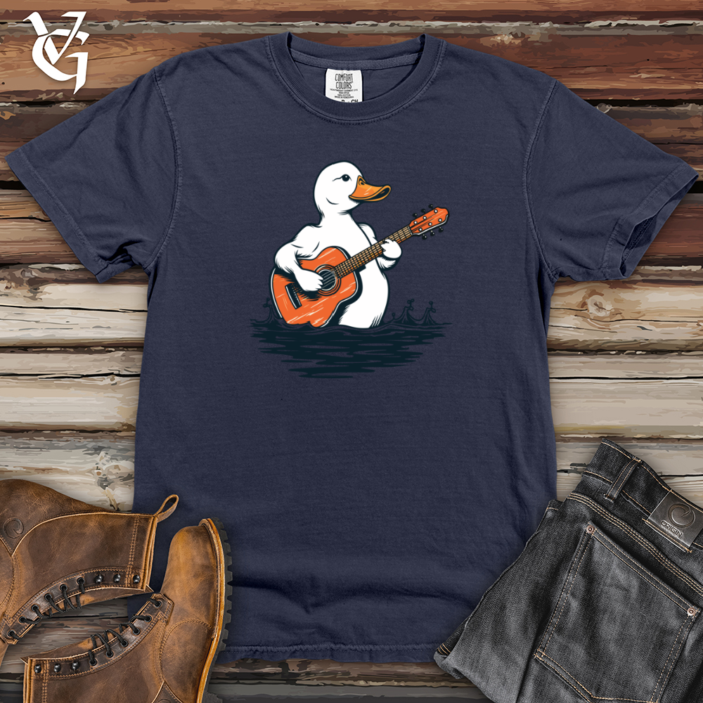 Viking Goods Retro Quackstrings 01 Heavy Cotton Comfort Colors Tee Navy / L