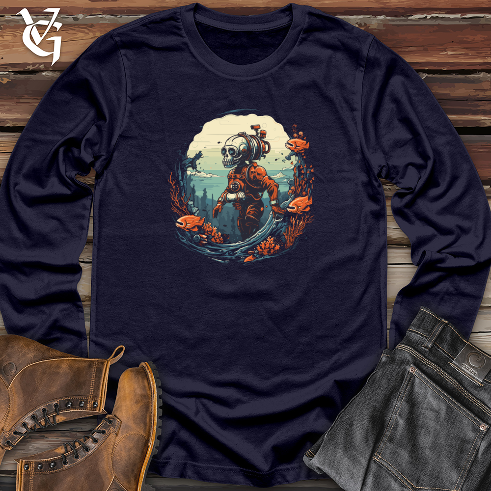 Viking Goods Retro Submarine Explorer Long Sleeve Navy / L