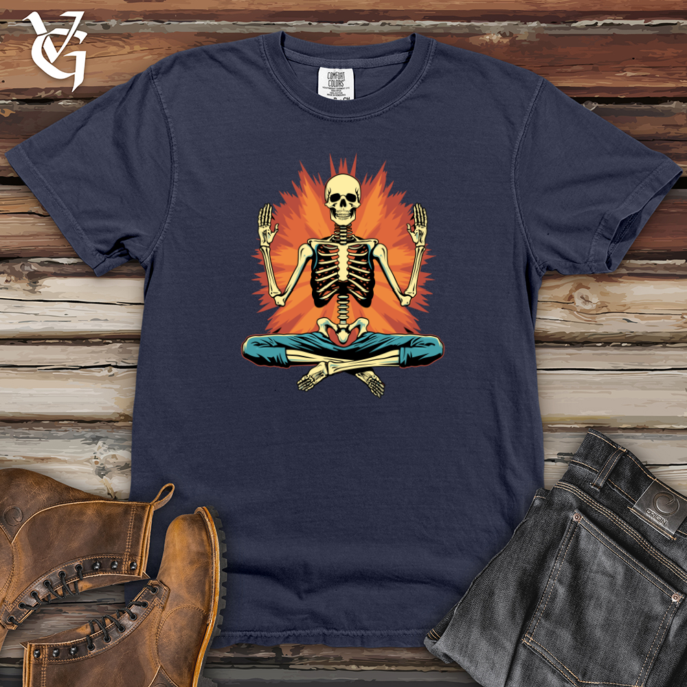 Viking Goods Retro Yoga Mastery Heavy Cotton Comfort Colors Tee Navy / L