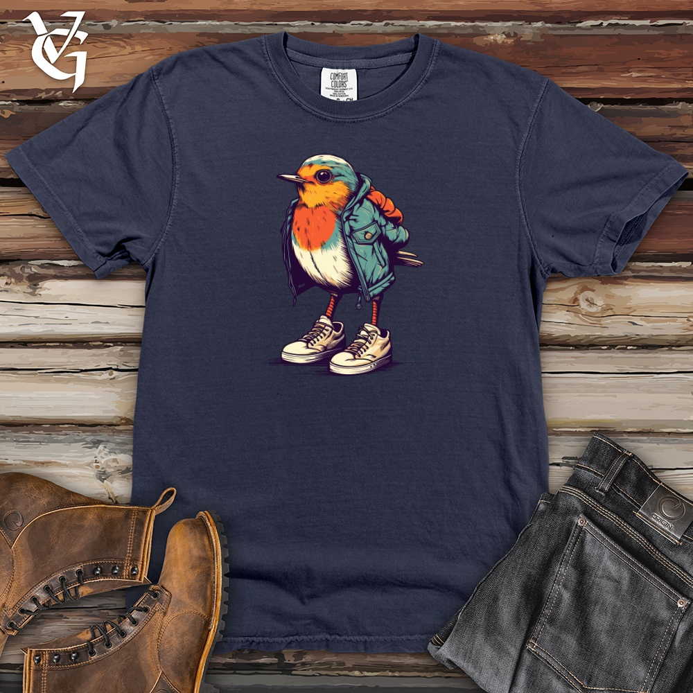 Viking Goods Robin Sneaker Flight Heavy Cotton Comfort Colors Tee Navy / L