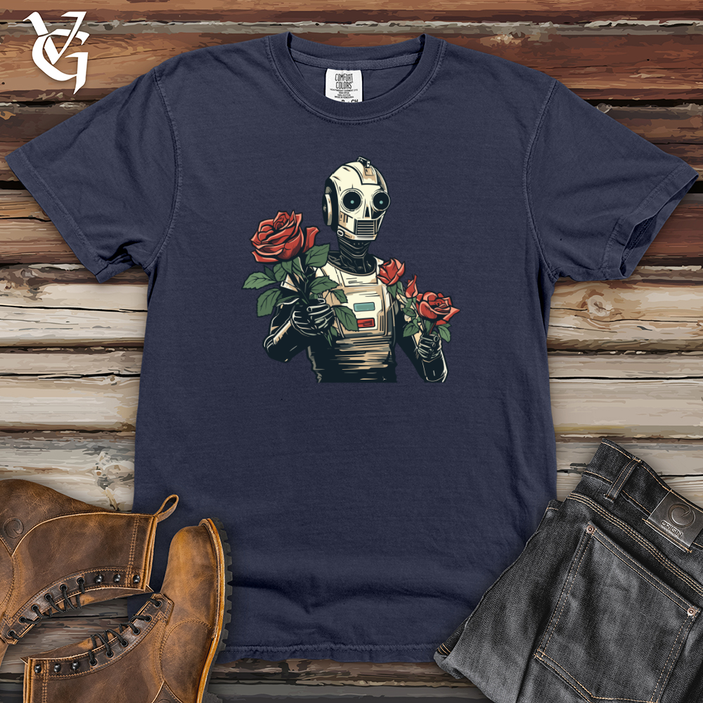 Viking Goods Robotic Blooms Heavy Cotton Comfort Colors Tee Navy / L