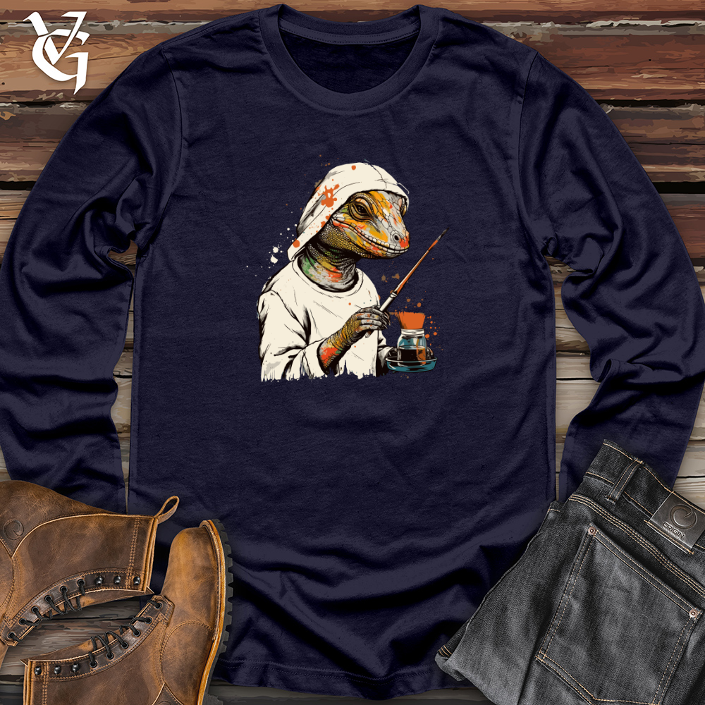 Viking Goods Scaled Artistry Long Sleeve Navy / L