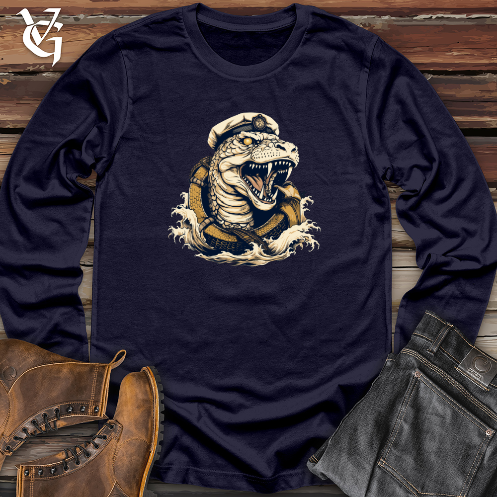 Viking Goods Serpent Sea Captain Long Sleeve Navy / L