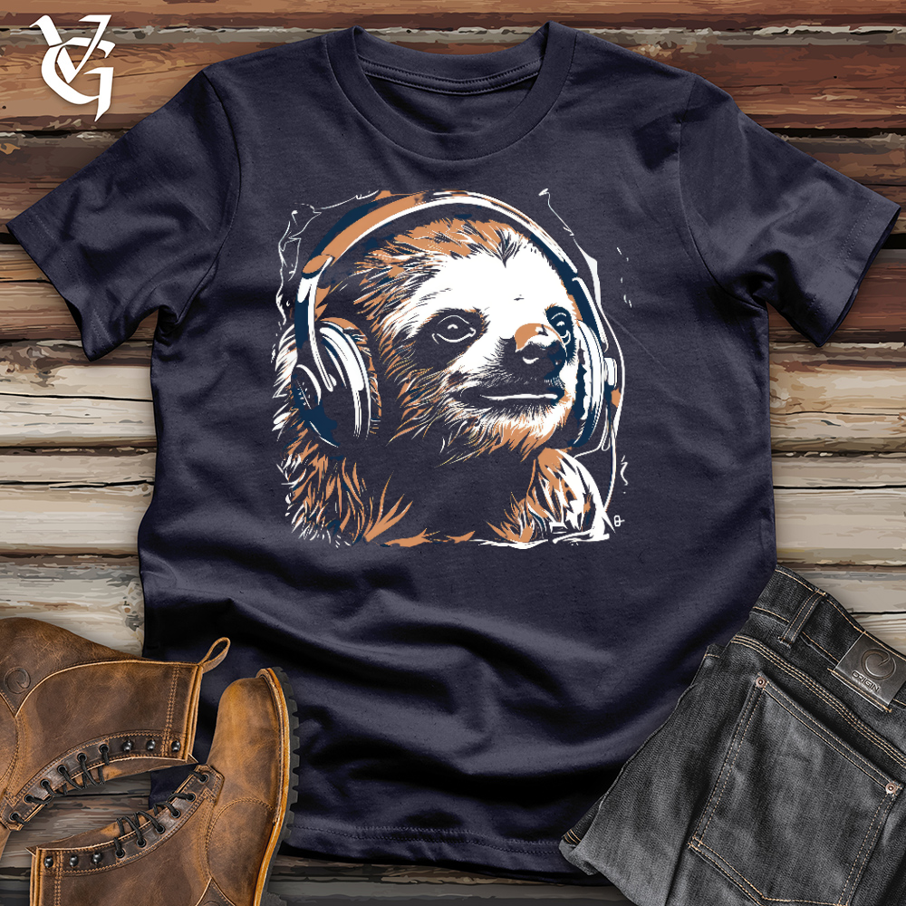 Viking Goods Sloth Studio Chillin Cotton Tee Navy / L
