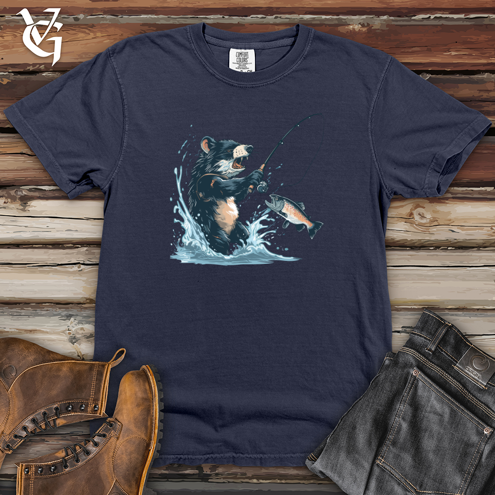 Viking Goods Tasmanian Devil Fishing Heavy Cotton Comfort Colors Tee Navy / L