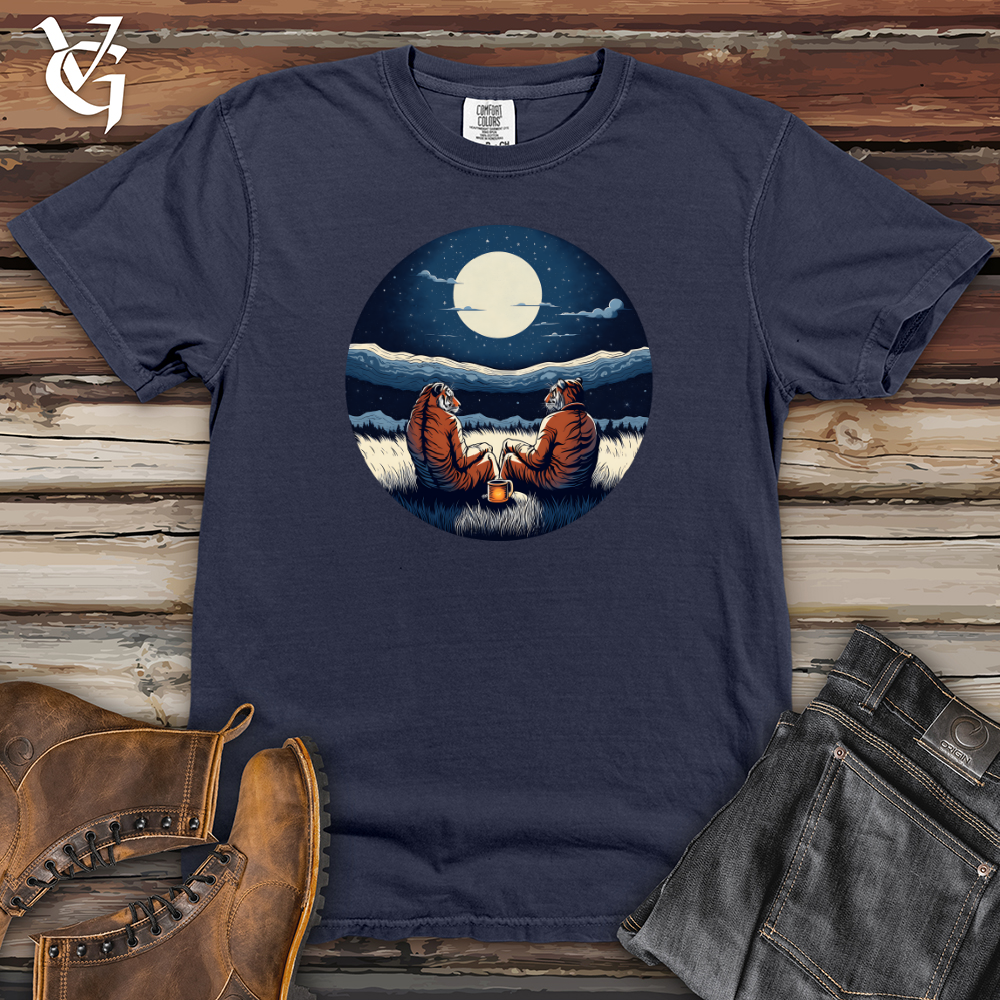 Viking Goods Tigers Moonlight Serenity Heavy Cotton Comfort Colors Tee Navy / L