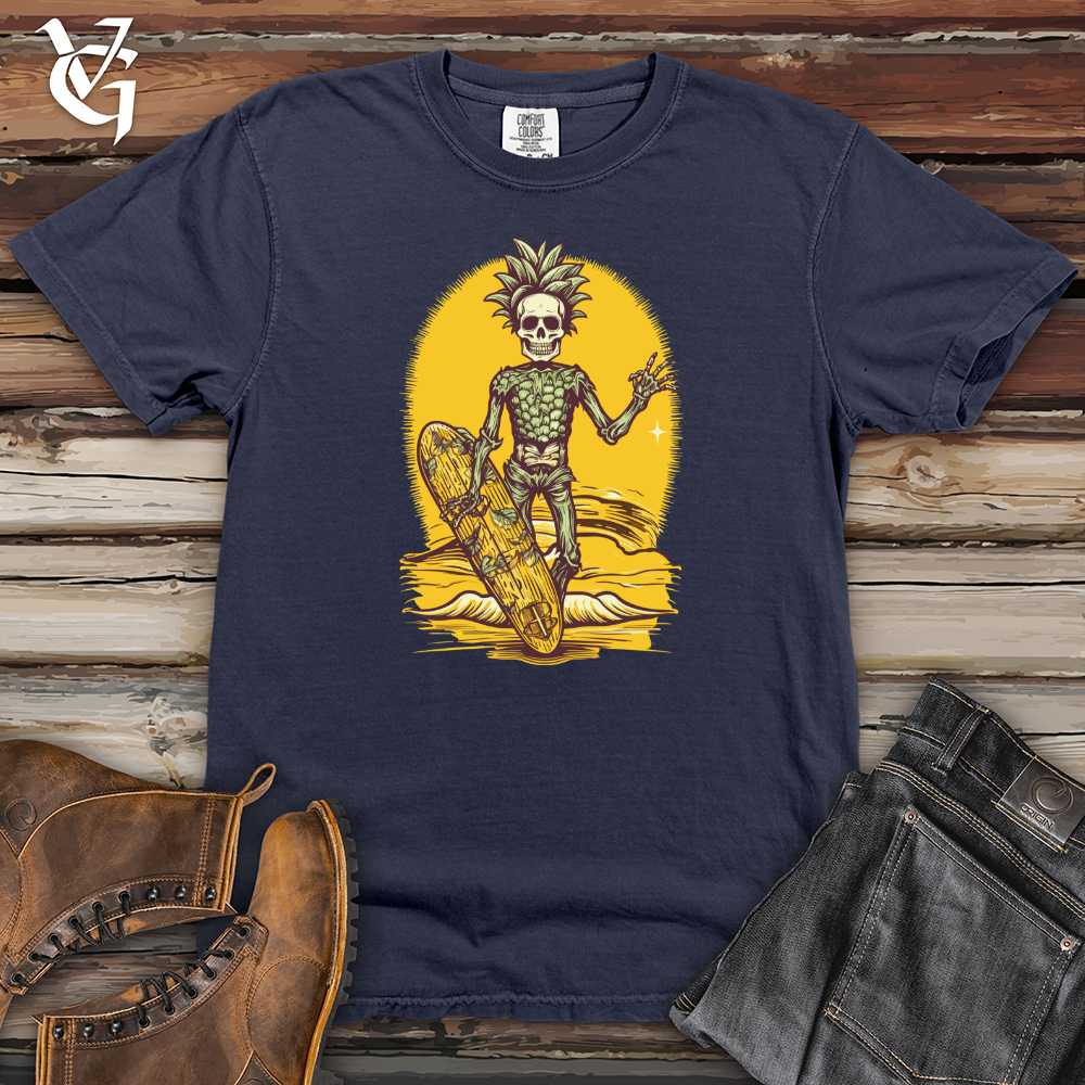 Viking Goods Tropical Bone Surfer Heavy Cotton Comfort Colors Tee Navy / L