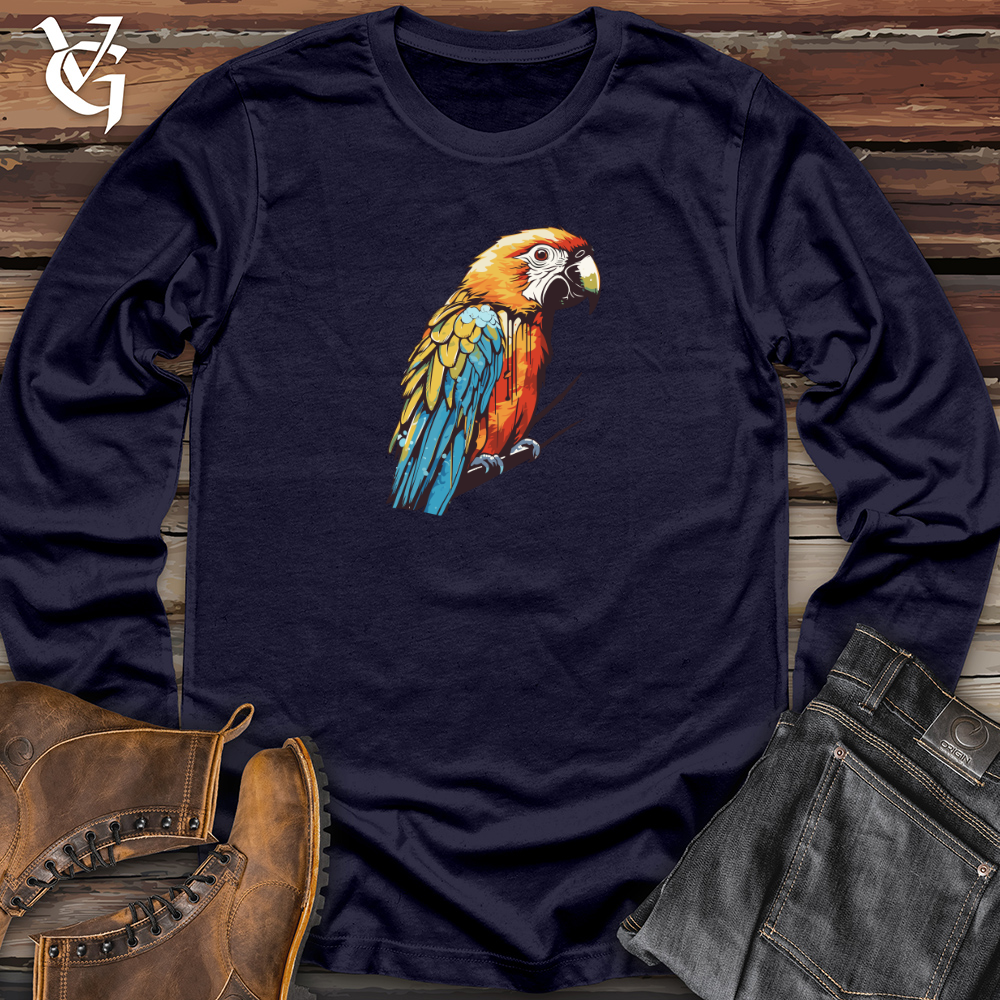 Viking Goods Tropical Rainstorm Parrot Long Sleeve Navy / L