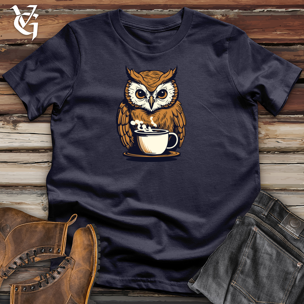 Viking Goods Vintage Cocoa Owl Cotton Tee Navy / L
