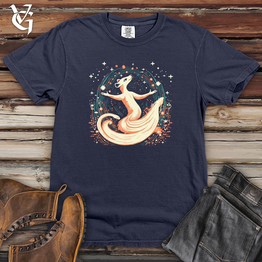 Viking Goods Weasel Cosmic Dance Heavy Cotton Comfort Colors Tee Navy / L