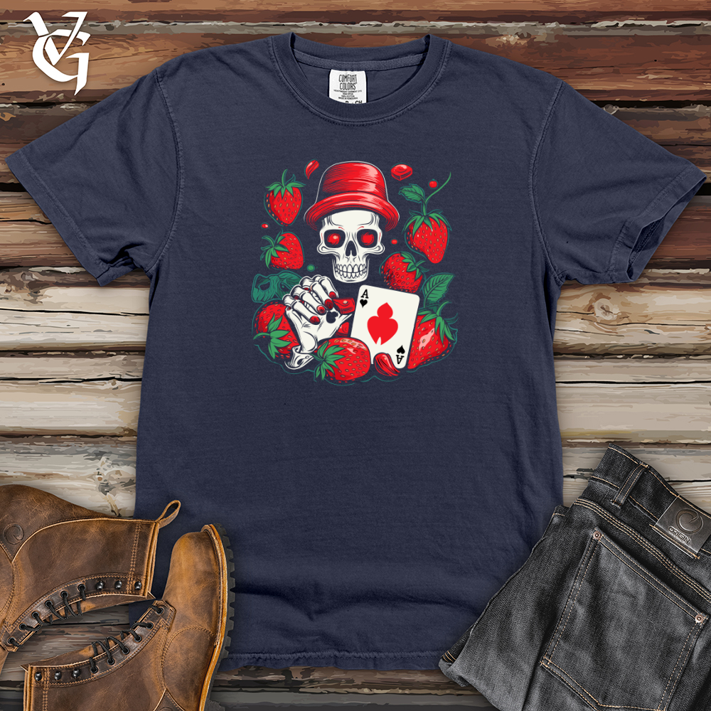 Viking Goods Whimsical Strawberry Gambler Heavy Cotton Comfort Colors Tee Navy / L
