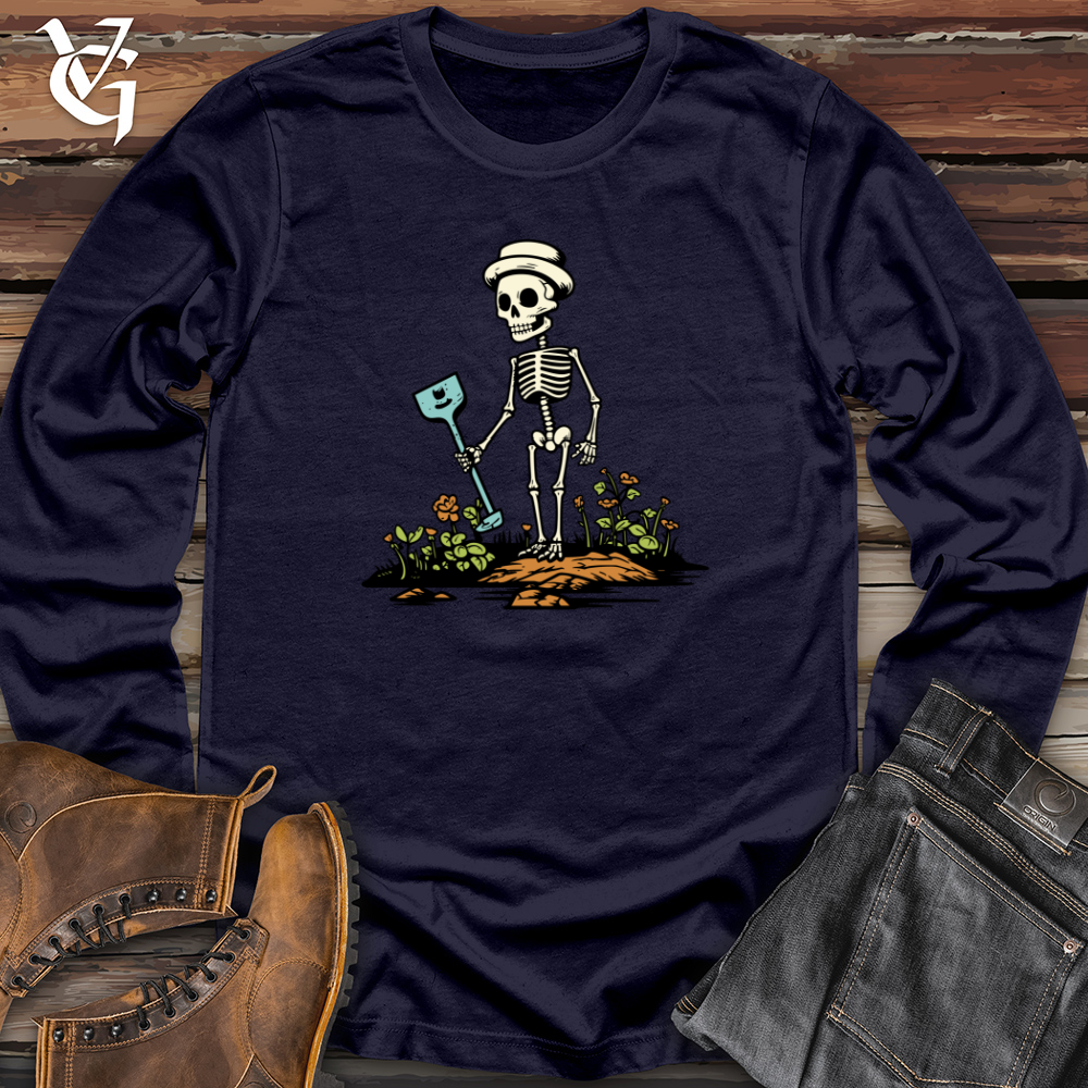Viking Goods Whimsy Yard Worker Long Sleeve Navy / L