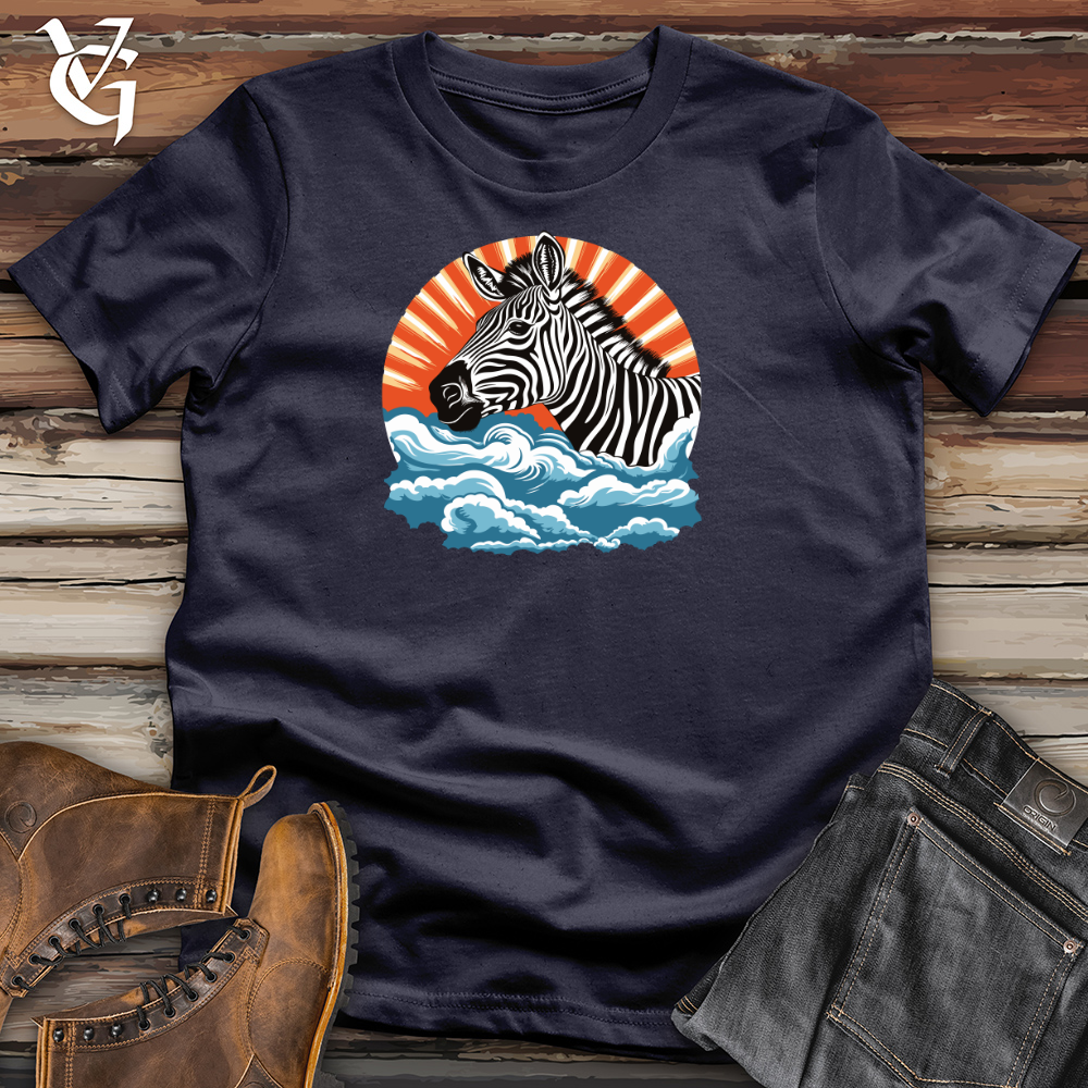 Viking Goods Zebrasky Clouds Cotton Tee Navy / L
