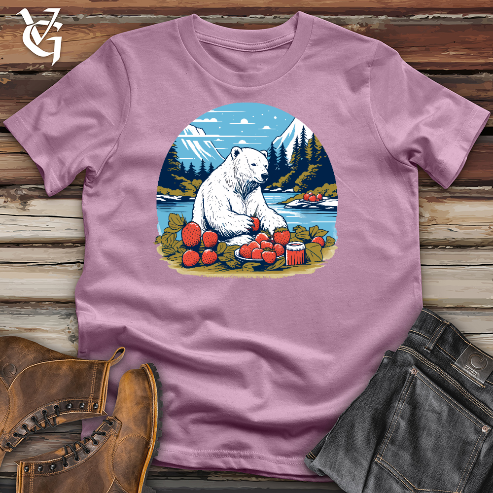 Viking Goods A Bear Enjoy the Nature Cotton Tee Orchid / L