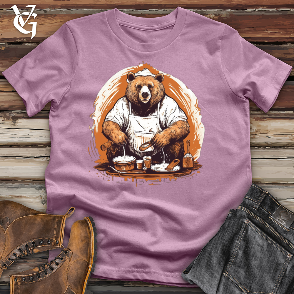 Viking Goods Bear Chef Cotton Tee Orchid / L