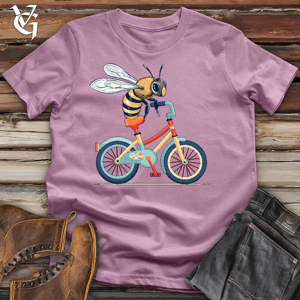 Viking Goods Bee Biker Cotton Tee Orchid / L