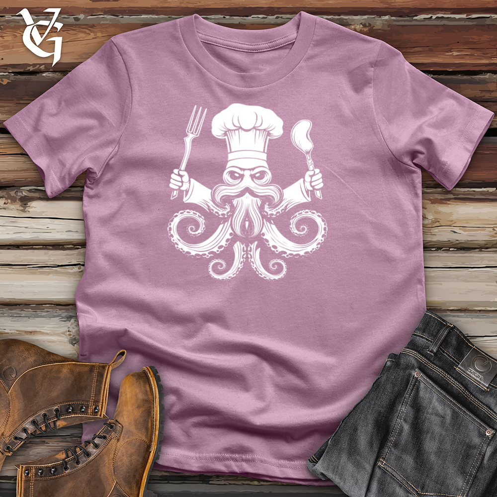 Viking Goods Culinary Cephalopod Master Cotton Tee Orchid / L