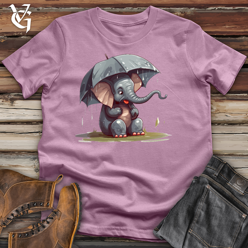 Viking Goods Elephant In a Deluge Cotton Tee Orchid / L