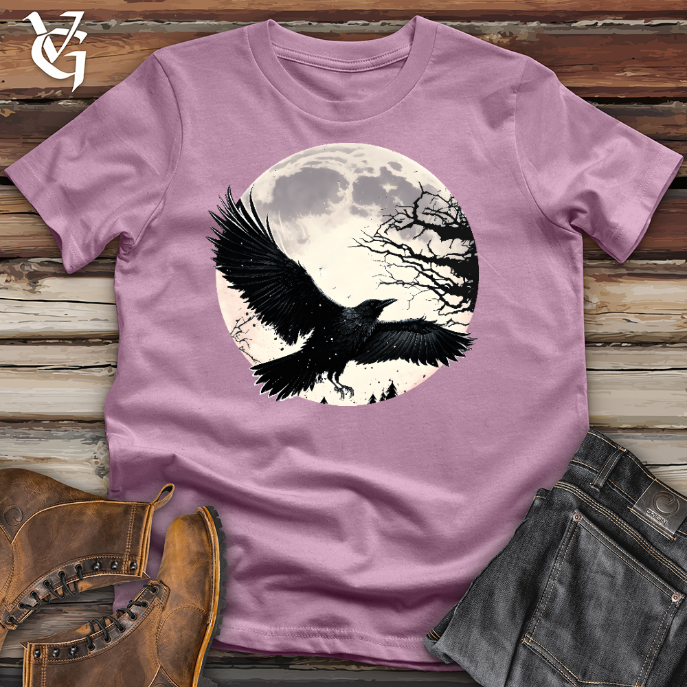 Viking Goods Flying Raven Cotton Tee Orchid / L