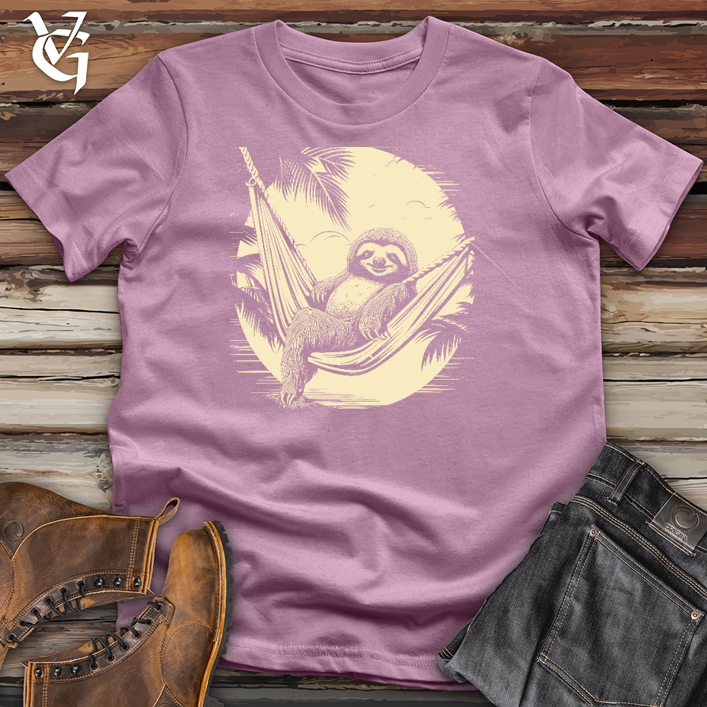 Viking Goods Lazy Sloth Nap Cotton Tee Orchid / L