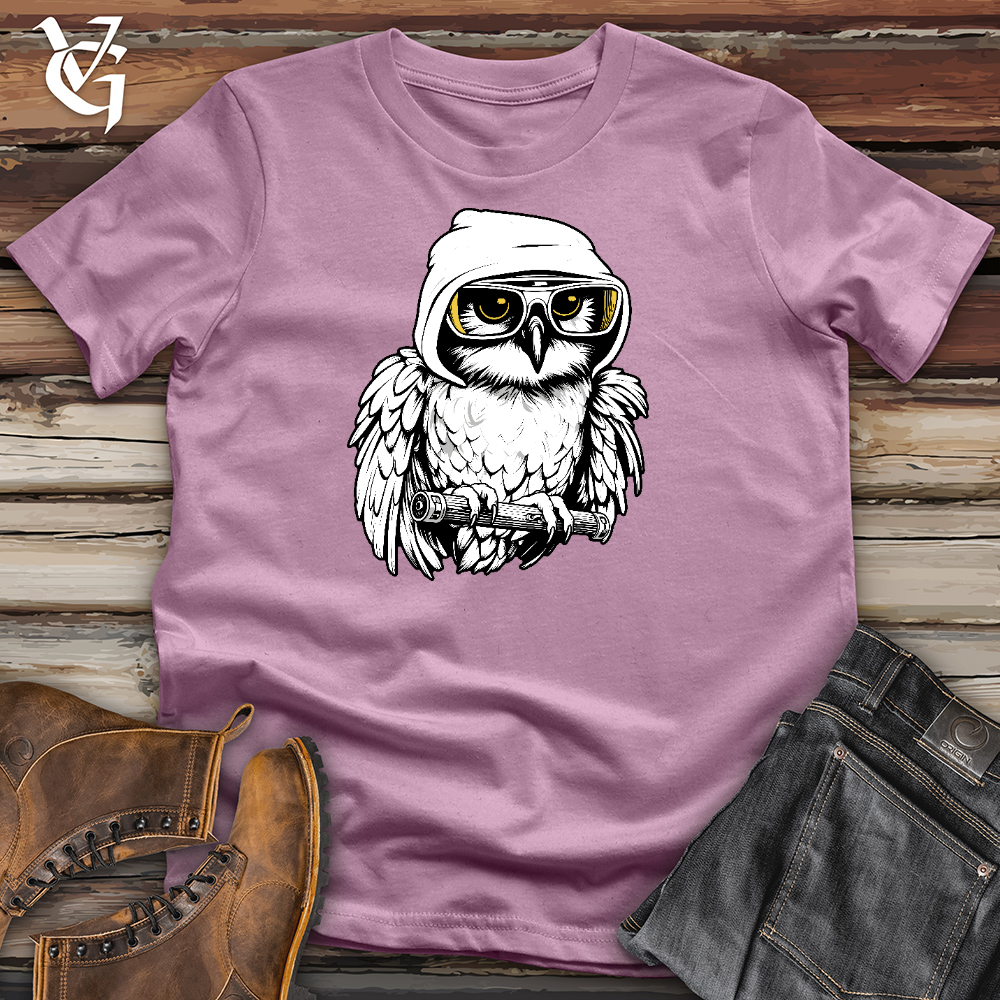 Viking Goods Owl Shredder Cotton Tee Orchid / L