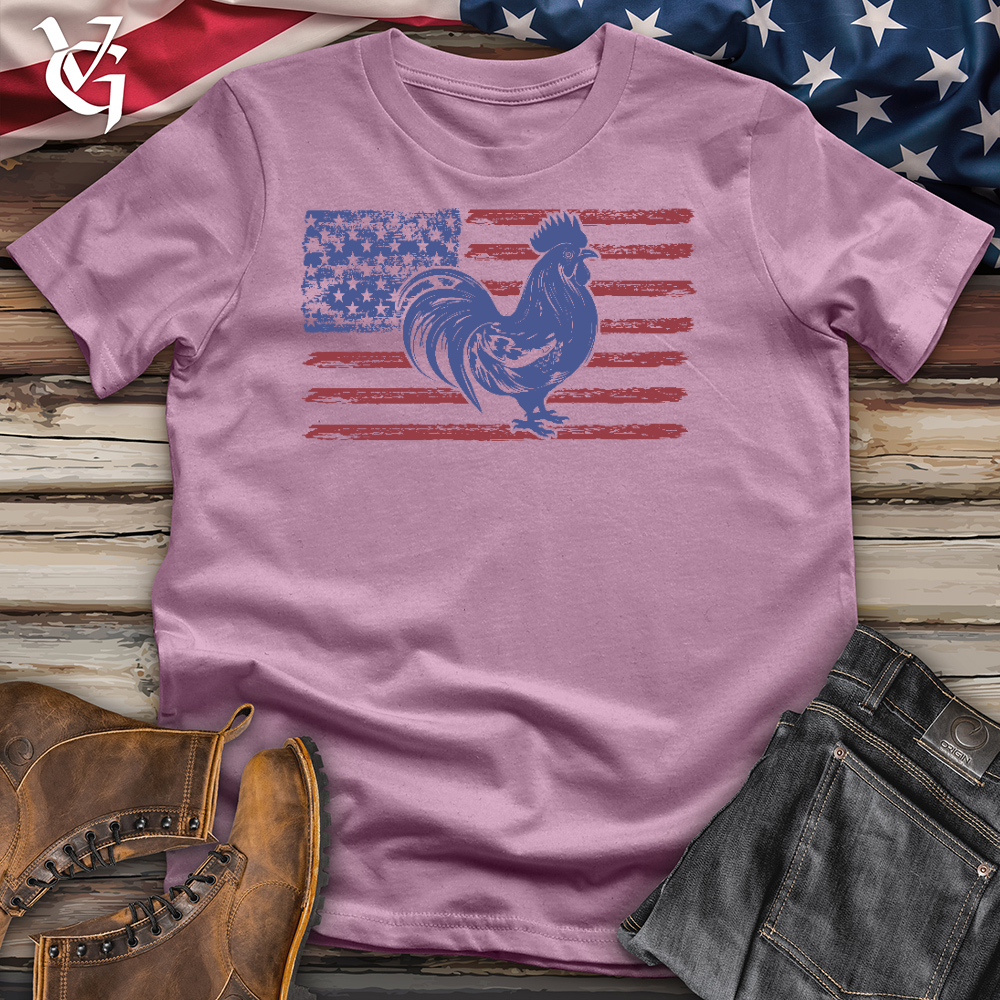 Viking Goods Patriotic Chick Cotton Tee Orchid / L